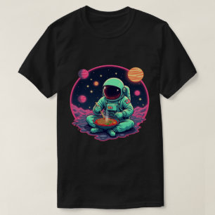 "Astronaut Ramen Noodle – Fun Space Graphic T-Shirt