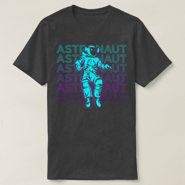 Astronaut Retro Astronaut  T-Shirt (Design Front)