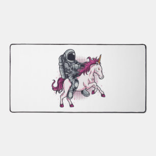 Astronaut riding a pink Unicorn T-shirt  Hat Desk Mat