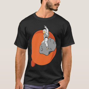 Astronaut Riding an Asteroid T-Shirt