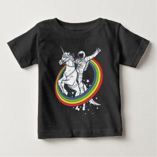 Astronaut Riding Unicorn  Baby T-Shirt