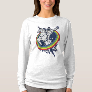 Astronaut Riding Unicorn T-Shirt