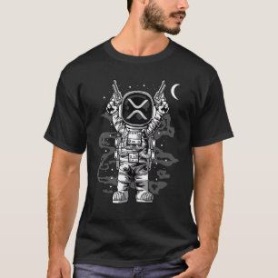Astronaut Ripple Xrp Coin To The Moon Crypto Token T-Shirt