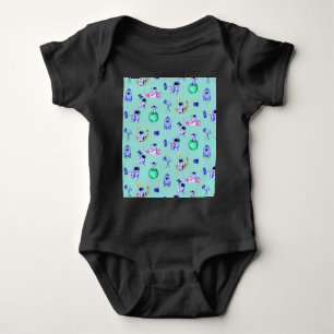 Astronaut rocket earth space baby bodysuit