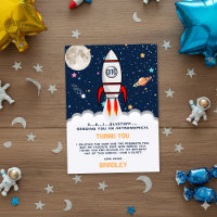 Astronaut Rocket Outer Space 1st Birthday