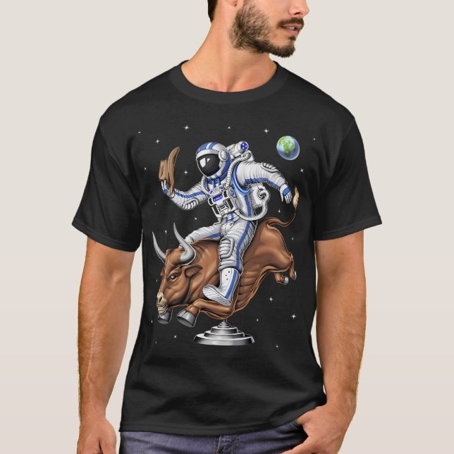 Astronaut Rodeo Cowboy T-Shirt (Front)