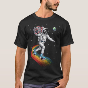 Astronaut Roller Skating T-Shirt