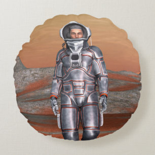 Astronaut Round Cushion