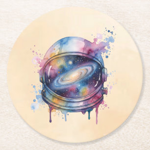Astronaut Round Paper Coaster