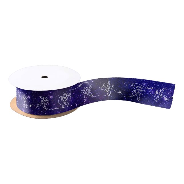 Astronaut Satin Ribbon (Spool)