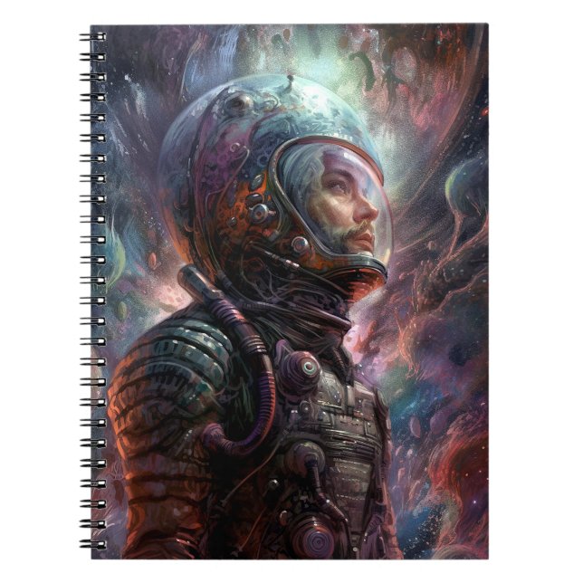 Astronaut Science Fiction Art Notebook (Front)