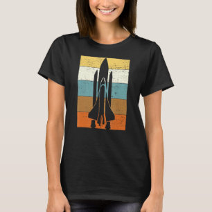 Astronaut Science Fiction Vintage Space Ship T-Shirt