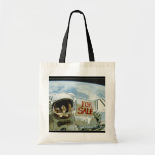 Astronaut Sells Earth Tote Bag