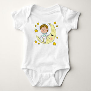 Astronaut Shirt, Funny Planets Baby Bodysuit