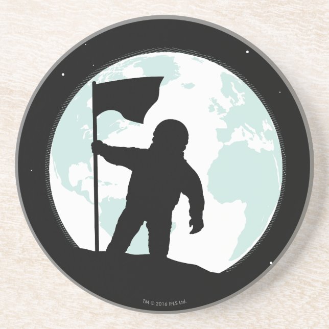 Astronaut Silhouette Coaster (Front)