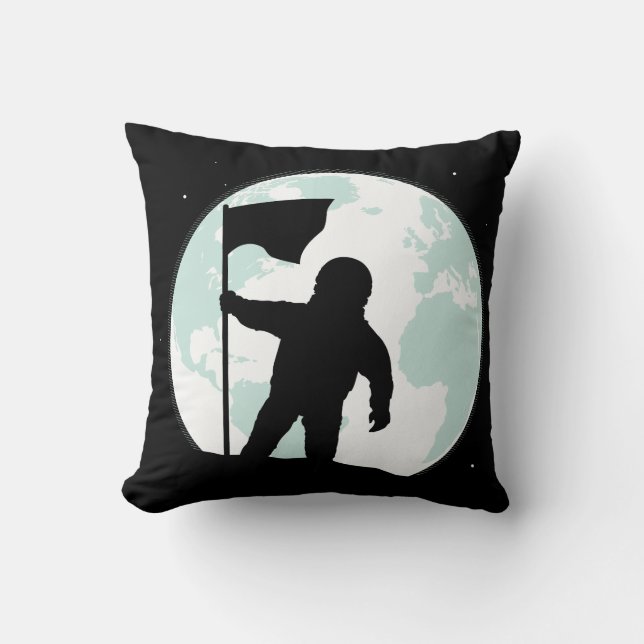 Astronaut Silhouette Cushion (Front)