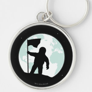 Astronaut Silhouette Key Ring