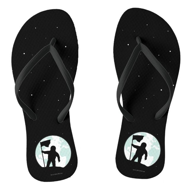 Astronaut Silhouette Thongs (Footbed)