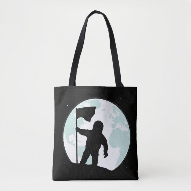 Astronaut Silhouette Tote Bag (Front)