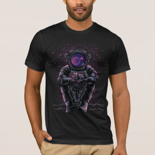 Astronaut Sitting Evergrow EGC Crypto To The Moon T-Shirt
