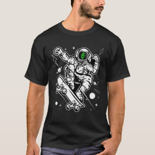 Astronaut Skate Ethereum Classic ETH Coin To The M T-Shirt