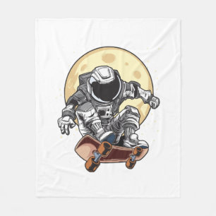 Astronaut Skate Fleece Blanket