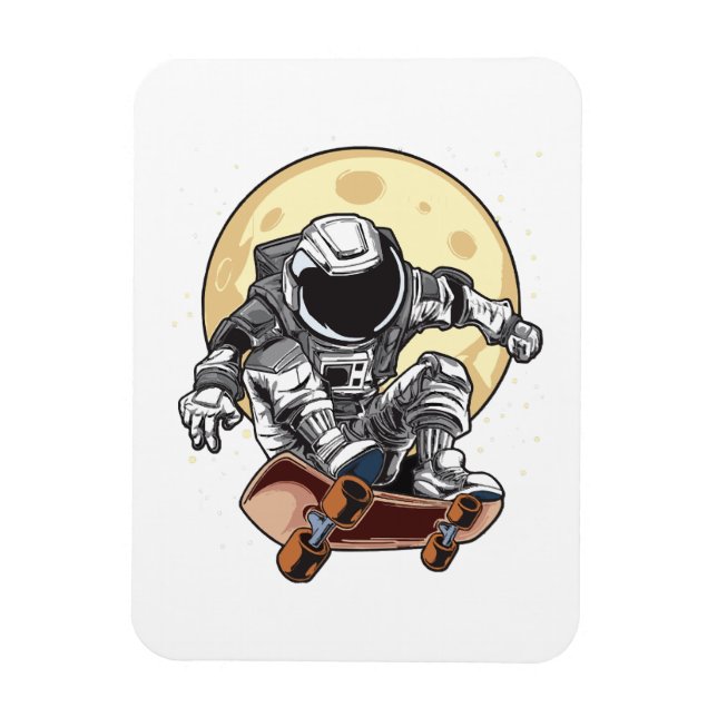 Astronaut Skate Magnet (Vertical)