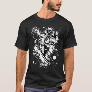 Astronaut Skate Ripple Xrp Coin To The Moon Crypto T-Shirt