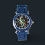 Astronaut Skateboarder eWatch Watch<br><div class="desc">A Boys Numbered e Watch in Blue Of A Astronaut Skateboarder</div>