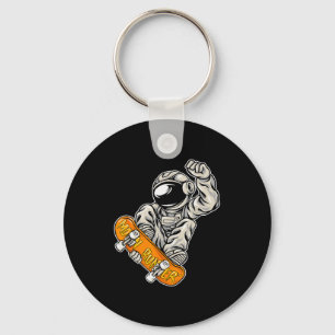 Astronaut Skateboarder, Skateboarding Lover, Astro Key Ring