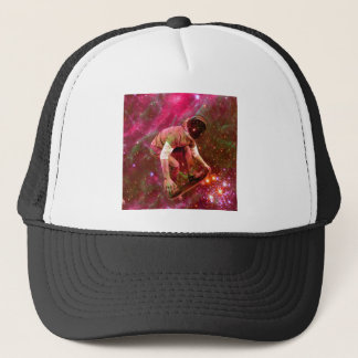 Astronaut Skateboarder Trucker Hat