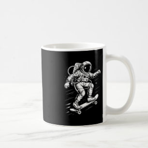 Astronaut Skateboarding In Space Cosmic Skater Des Coffee Mug
