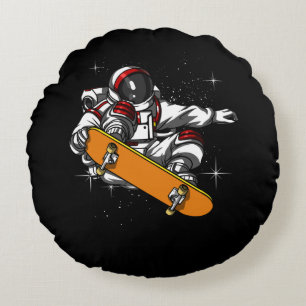 Astronaut Skater Round Cushion