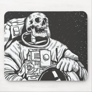 Astronaut Skeleton Spooky Skull Mouse Pad