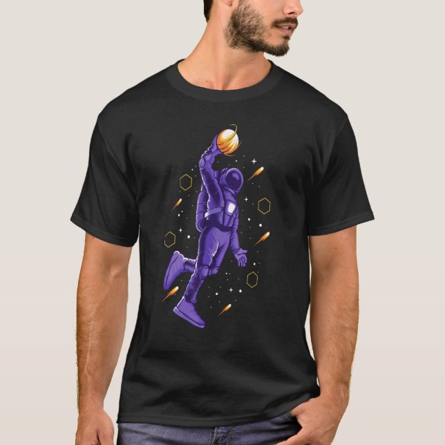 Astronaut Slam Dunking Is Out Of This World T-Shirt (Front)
