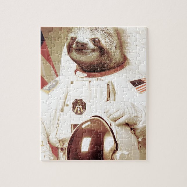 Astronaut Sloth Jigsaw Puzzle (Vertical)