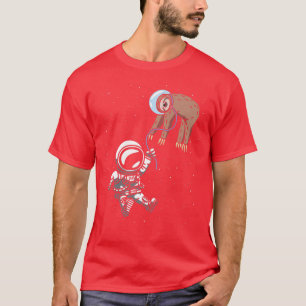 Astronaut Sloth Outer Sloth Space Travel Cosmonaut T-Shirt