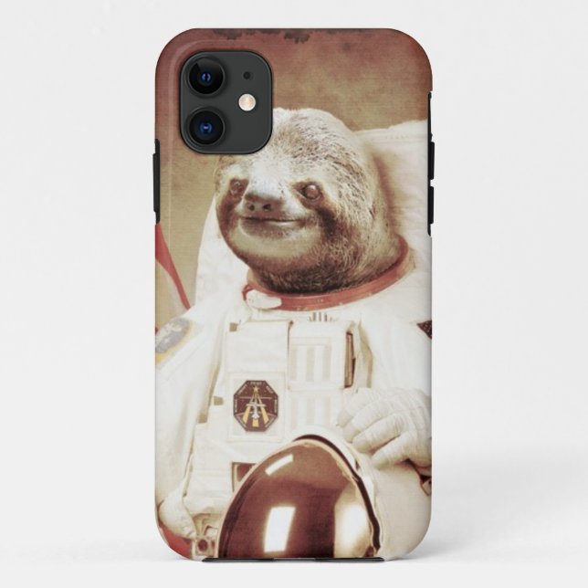 Astronaut Sloth Phone Case (Back)