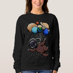 Astronaut Sloth Space Stars Cute Lazy Animals Gala Sweatshirt