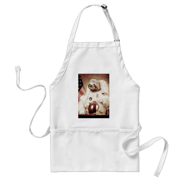Astronaut Sloth Standard Apron (Front)