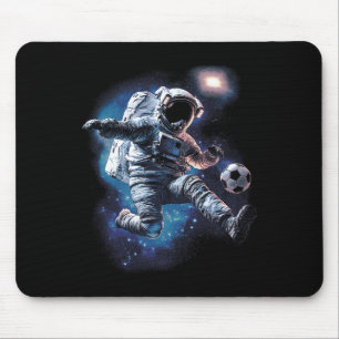 Astronaut Soccer Ball Sport Lover Outer Space Scie Mouse Pad