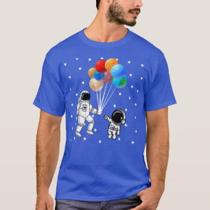 Astronaut Solar Planet System Balloon Astronomy Sp T-Shirt