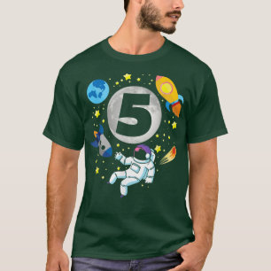 Astronaut  Space  5th Bday  5 Years Old Bday Boy T T-Shirt
