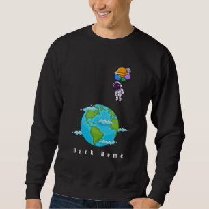 Astronaut Space Art T-Shirt–Floating with Balloons Sweatshirt