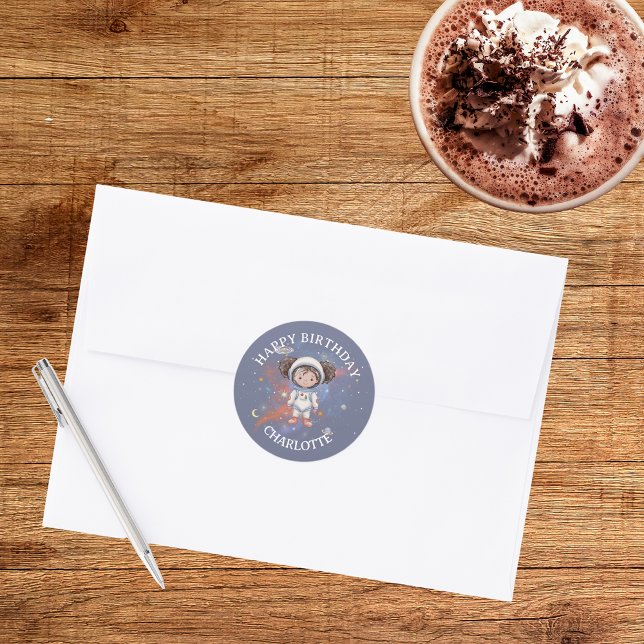 Astronaut Space Birthday Sticker (Creator Uploaded)