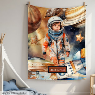 Astronaut Space Blanket Planets Galaxy Best Gift