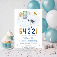 Astronaut Space Countdown Joint Birthday