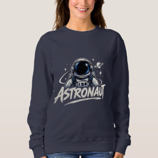 Astronaut Space Graphic, Cool Astronaut Galaxy Sweatshirt