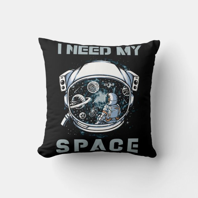Astronaut Space Introverted Spaceman Cushion (Front)