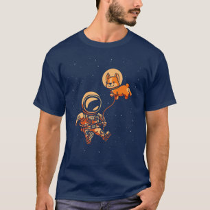 Astronaut Space Lover Dog Cosmonaut Spaceman Pup T-Shirt